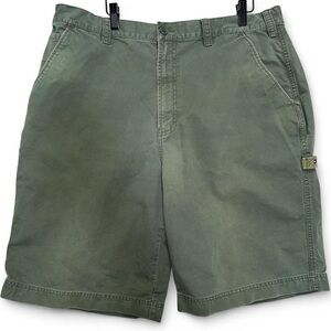 Vintage Y2K Tommy Hilfiger Olive Green Cargo Shorts
